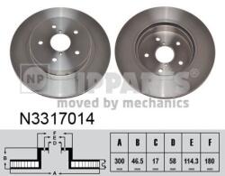 NIPPARTS Disc frana NIPPARTS N3317014 - automobilus