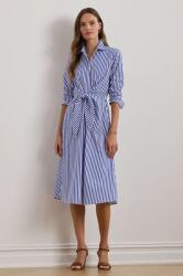 Ralph Lauren pamut ruha midi, harang alakú, 250961779 - kék 40