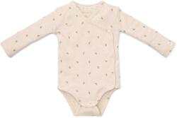 Little Dutch Body kimono din bumbac organic pentru bebelusi - Little Farm - Green Leves - Little Dutch