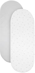 Shnuggle Cearsaf elastic pentru patutul portabil Moses - 2 bucati - Star - Shnuggle Lenjerie de pat