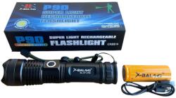 Foxgood Професионален компактен мощен фенер P90 17см. 90 000lm (3005)