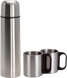 Excellent Houseware Set termos si doua cani Excellent Houseware, otel inoxidabil, 1 l, argintiu (KO-C80700910)
