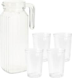 Koopman International Set carafa si pahare Koopman International, sticla, 1.1 l, transparent (KO-YE9000500) Pahar