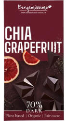 Bio Benjamin BIO, vegán 70% étcsokoládé chia maggal és grapefruittal 60 g - freefrom