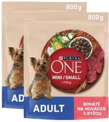 ONE Mini/Small Adult beef & rice 2x800 g