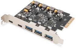 ASSMANN DS-30222 5 port USB 3.1 Gen2 Type-A/Type-C PCIe hálózati kártya (DS-30222) - officedepot