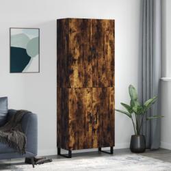 vidaXL füstös tölgy színű szerelt fa magasszekrény 69, 5 x 34 x 180 cm (3195704)
