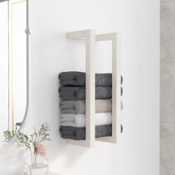 vidaXL fehér tömör fenyőfa törülközőtartó 23 x 18 x 60 cm (822393)