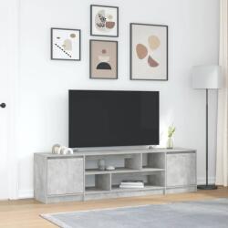 vidaXL betonszürke szerelt fa TV-szekrény 188, 5x41x50 cm (3328420)