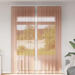 vidaXL 2 db terrakotta fátyolfüggönyök hurokkal 140x260 cm (4102325)