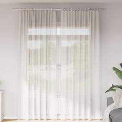 vidaXL 2 db fehér fátyolfüggönyök hurokkal 140x260 cm (4102335)