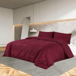 vidaXL bordó mikroszálas ágyneműhuzat-garnitúra 140x200 cm (136030)