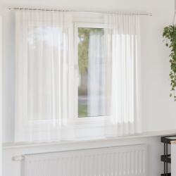 vidaXL 2 db fehér fátyolfüggönyök hurokkal 140x175 cm (4102332) - vidaxl