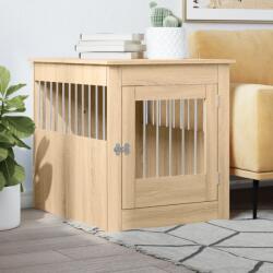vidaXL sonoma tölgy színű szerelt fa kutyaketrec 64, 5 x 80 x 71 cm (838332) - vidaxl
