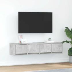 vidaXL 2 db betonszürke szerelt fa TV-szekrény 60x31x25, 5 cm (861497)