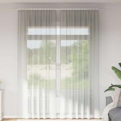 vidaXL 2 db világosszürke fátyolfüggönyök hurokkal 140x260 cm (4102300)