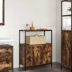 vidaXL füstölt tölgy fürdőszobaszekrény polcokkal 76, 5x35x95 cm (861919)