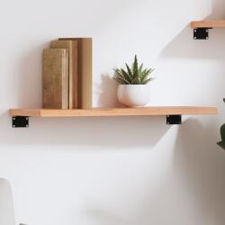 vidaXL világosbarna kezelt tömör tölgyfa fali polc 60x20x2 cm (363641) - vidaxl