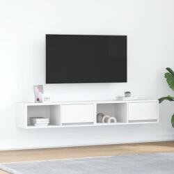 vidaXL 2 db fehér szerelt fa TV-szekrény 80x31x25, 5 cm (861455)