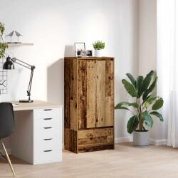 vidaXL antik fa szerelt fa szekrény fiókkal 55, 5x34x119, 5 cm (861650)