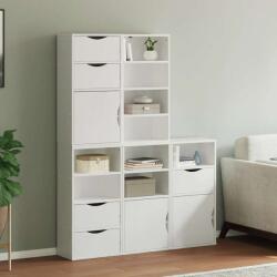vidaXL 5 db fehér tömörfa fenyőfa oldalsó szekrény ODDA 40x24x79 cm (3365367)