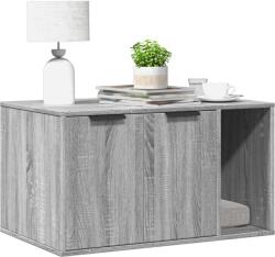vidaXL szürke sonoma színű szerelt fa macskaalomdoboz 80 x 50 x 45 cm (857738)