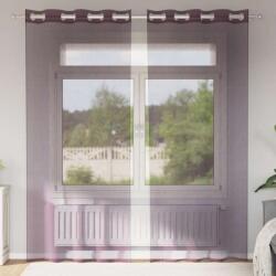vidaXL 2 db lila fátyolfüggönyök rojtokkal 140x245 cm (4102104) - vidaxl