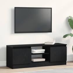 vidaXL fekete tölgy színű szerelt fa TV-szekrény 102x30x36 cm (862433)