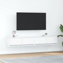 vidaXL 2 db fehér szerelt fa TV-szekrény 80x31x25, 5 cm (861509)