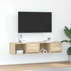 vidaXL 2 db sonoma tölgy színű szerelt fa TV-szekrény 60x31x25, 5 cm (861441)