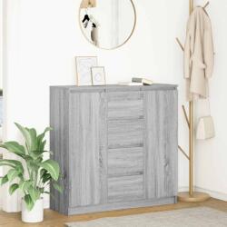 vidaXL szürke sonoma szerelt fa tálalószekrény fiókos 100, 5x35x98, 5 cm (3328458)