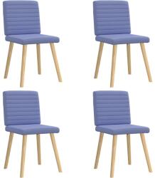 vidaXL étkezőszékek 4 db Jeans kék szövet (3315284)