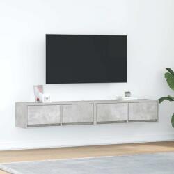 vidaXL 2 db betonszürke szerelt fa TV-szekrény 80x31x25, 5 cm (861515)