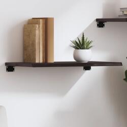 vidaXL sötétbarna kezelt tömör tölgyfa fali polc 60x40x2 cm (363767) - vidaxl