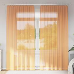 vidaXL 2 db narancssárga fátyolfüggönyök hurokkal 140x245 cm (4102284) - vidaxl