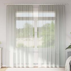 vidaXL 2 db világosszürke fátyolfüggönyök hurokkal 140x225 cm (4102298)