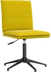 vidaXL sárga bársony étkezőszék (4101274)