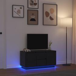 vidaXL fekete tölgy TV-szekrény LED-világítással 100x41x50 cm (861410)