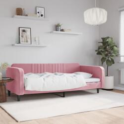 vidaXL rózsaszín bársony kanapéágy 100 x 200 cm (354096)
