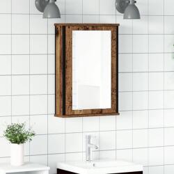 vidaXL antik fa szerelt fa fürdőszobai tükör 42 x 12 x 60 cm (862229)