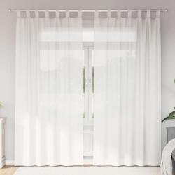 vidaXL 2 db fehér voile függönyök rúd zsebekkel (4102243)