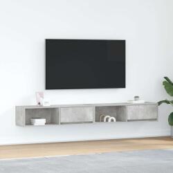 vidaXL 2 db betonszürke szerelt fa TV-szekrény 100x31x25, 5cm (861479)