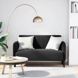 vidaXL fekete bársony loveseat kanapé 109 cm (4100592)