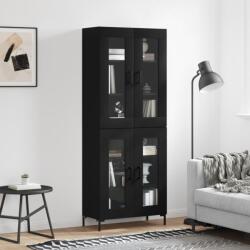vidaXL fekete szerelt fa magasszekrény 69, 5 x 34 x 180 cm (3198274)