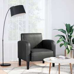 vidaXL fekete műbőr kanapé szék karfával 54 cm (4100529) - vidaxl