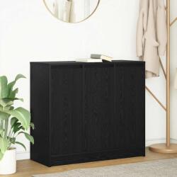 vidaXL fekete tölgy szerelt fa tálalószekrény 85x34x76 cm (861626)