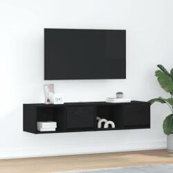 vidaXL 2 db fekete tölgy színű szerelt fa TV-szekrény 60x31x25, 5 cm (861439)