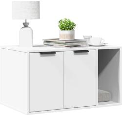 vidaXL fehér szerelt fa macskaalomdoboz 80 x 50 x 45 cm (857733) - vidaxl