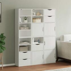 vidaXL 6 db fehér tömörfa fenyőfa oldalsó szekrény ODDA 40x24x79 cm (3365355)