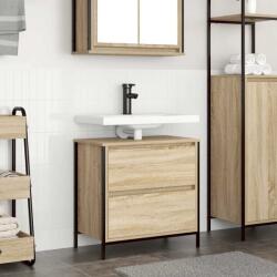 vidaXL sonoma tölgy fürdőszobai mosdószekrény fiókokkal 60x34, 5x60 cm (861883)